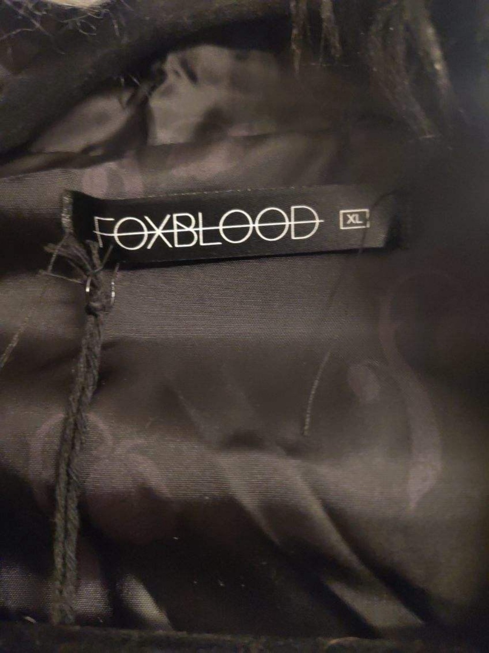 Foxblood Greyscale Shag Jacket XL NWT RARE - Picture 3 of 3